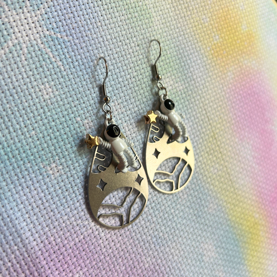 Getting Spacey Drop Earrings