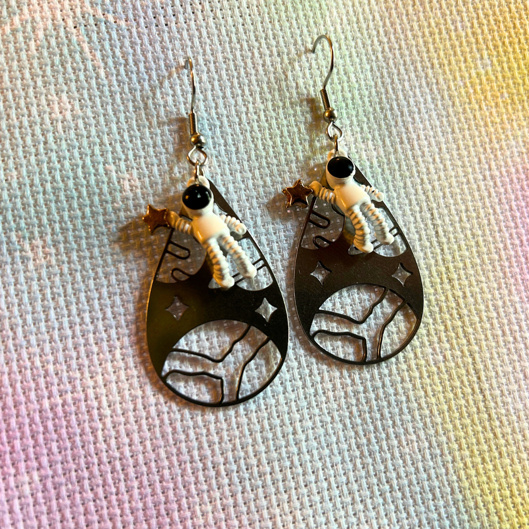 Getting Spacey Drop Earrings
