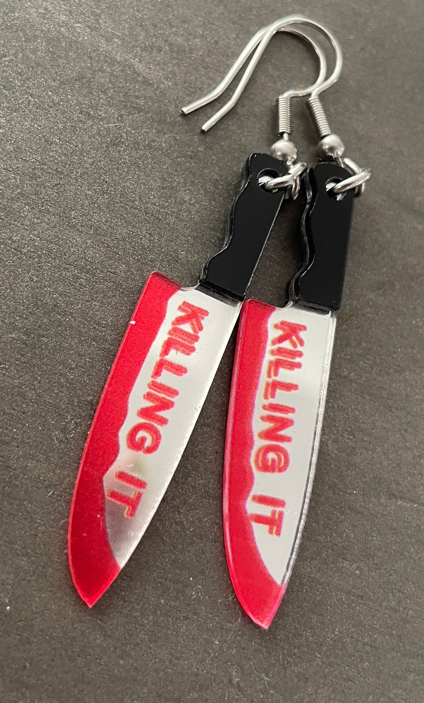 "Killing It" Drop Earrings