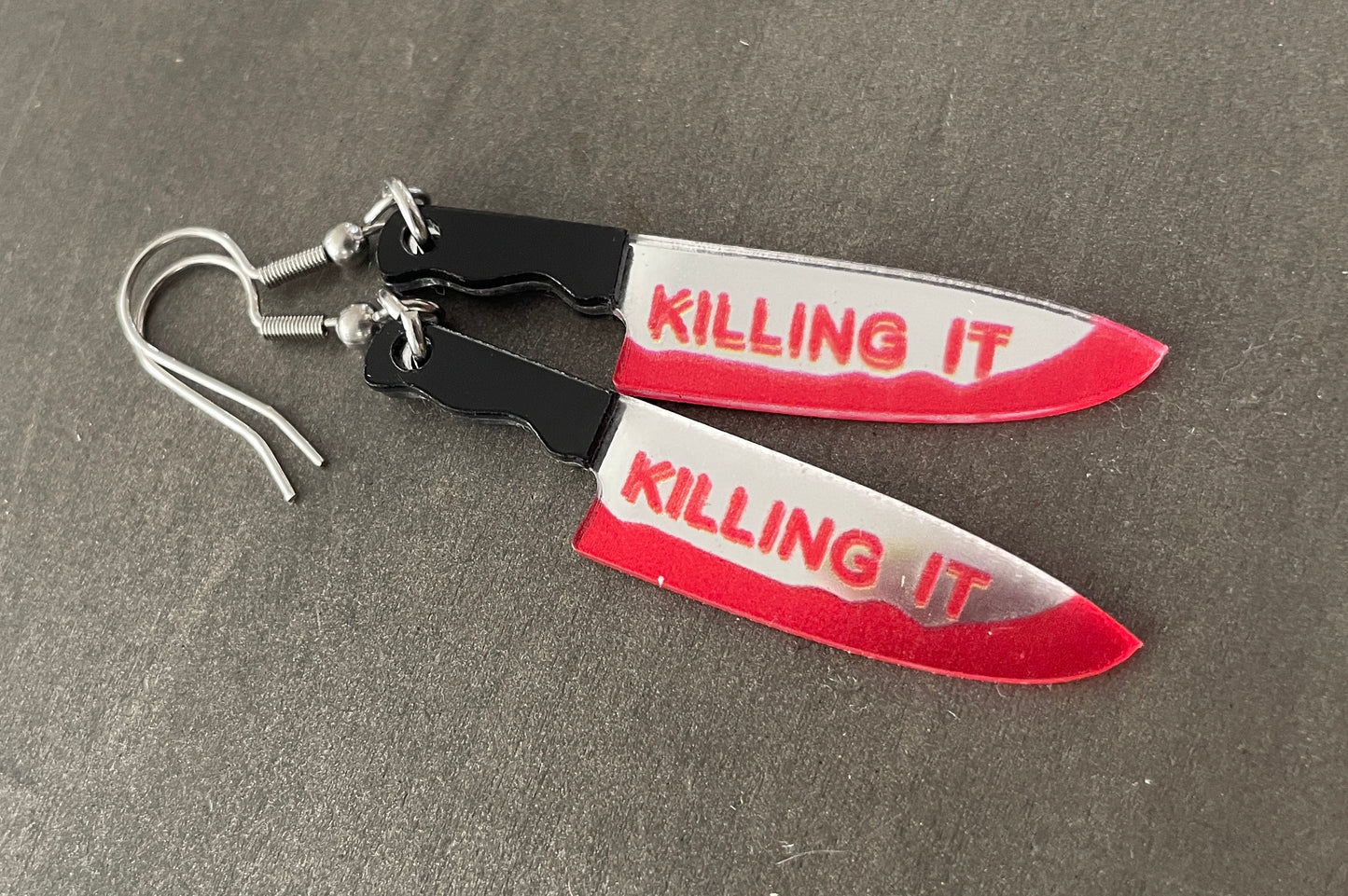 "Killing It" Drop Earrings