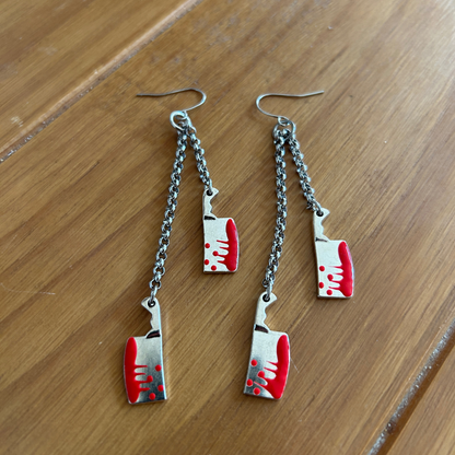 Cleaver Fidget Earrings